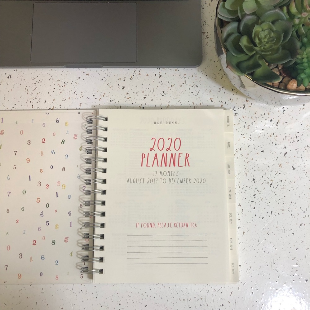 Rae Dunn “Blessed” 2020 Planner - Picture 2 of 6